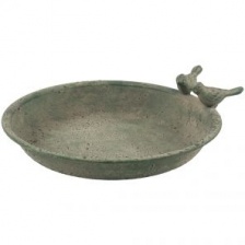 Metal Bird Dish Antique Green by Grand Illusions